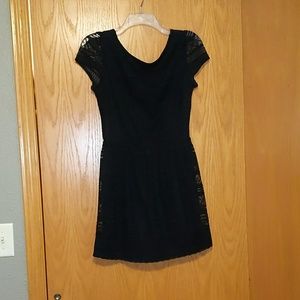 Mini Black  lace dress